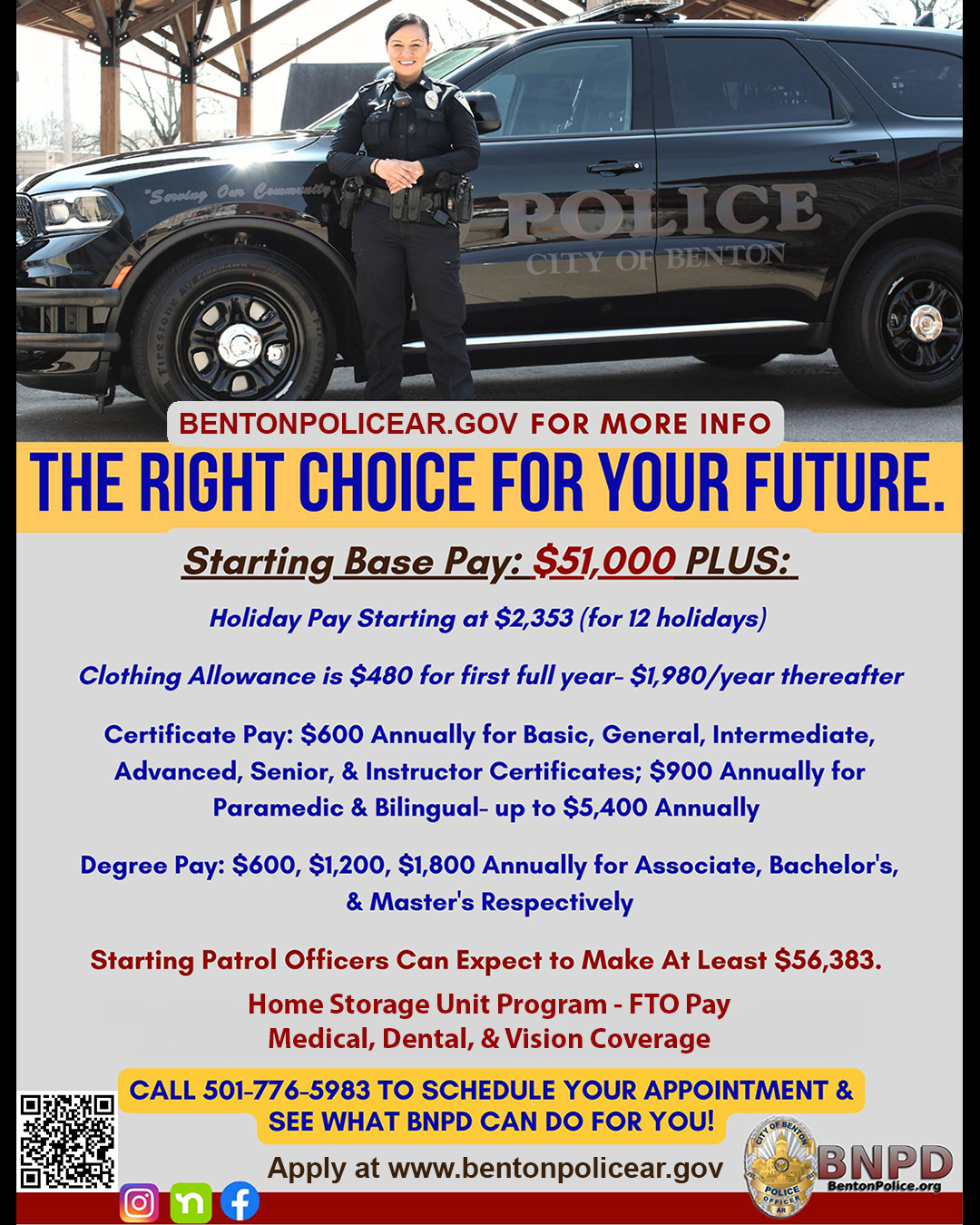 New Officer Benefits